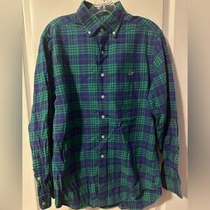 Vineyard Vines slim fit shirt flannel size medium